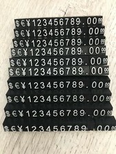 Prezzi componibili per vetrina negozio - 160 pezzi - segnaprezzi - segnaprezzo