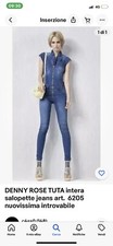 Denny rose Tuta jeans Art 2605 Tg XS NUOVA
