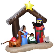 HOMCOM Presepe di Natale