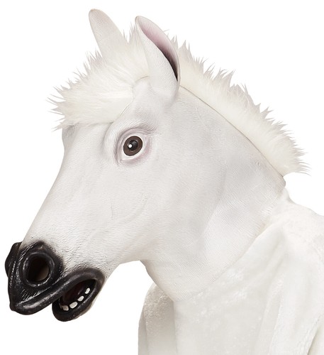 Maschera cavallo bianco - cavallo,