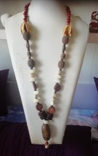 Collana artigianale con semi - collana,