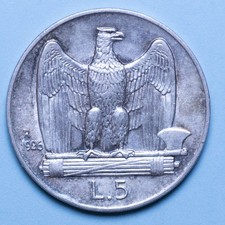 VITTORIO EMANUELE III 5 LIRE