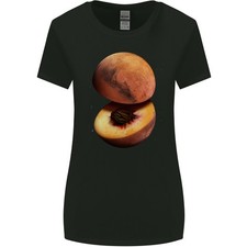 Mars Peach Spazio Pianeti Cosmos T-Shirt Donna Taglio Ampio
