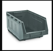 Contenitore plastica a bocca di lupo minuteria nero grande