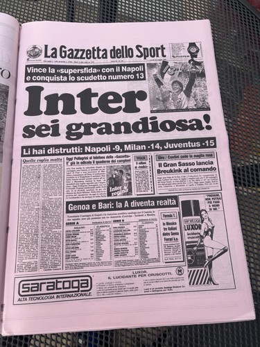 Giornale calcio ristampa - giornale,