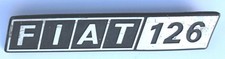 Vecchio fregio auto FIAT 126 prima serie – in alluminio