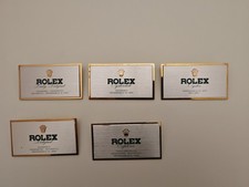 Lotto targhe Rolex originali