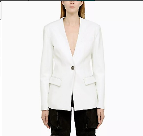 Stylish white real lambskin - real,