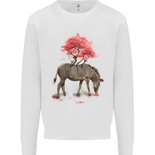 Zebra E Albero Acquarello Uomo