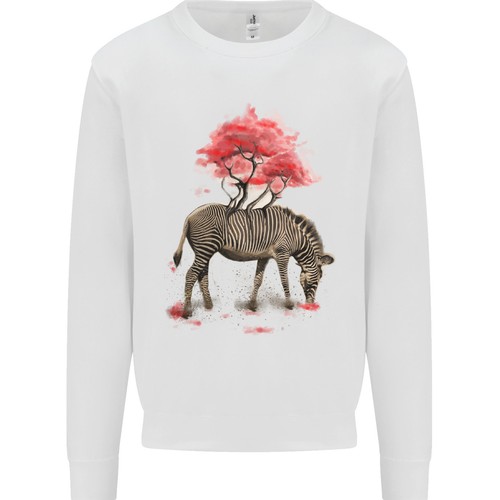 Zebra albero acquarello uomo - albero,