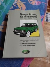 Range Rover Classic 1990-1994 Manuale Operativo Riparazione Officina Fabbrica V8 Diesel