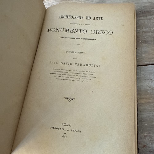 1883 farabulini archeologia - 1883,