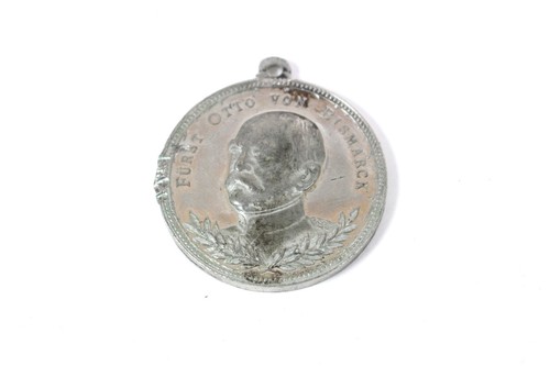Alte zinnmedaille fürst - zinnmedaille, otto