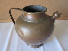 Antica brocca in rame caraffa vintage con manico anni '50 teiera d'epoca