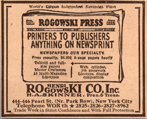 Pubblicità henri rogowski - rogowski, co