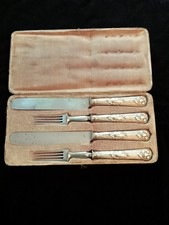 POSATE DA VIAGGIO ANTICHE nell’astuccio originale