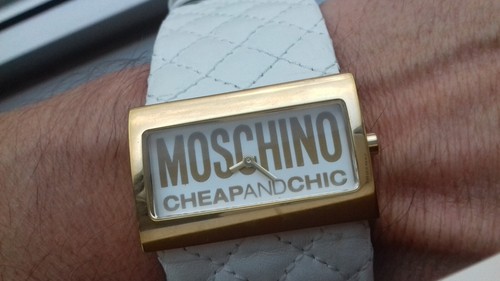 Moschino mw0017 white leather - moschino,