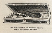 1893 The Most Perfect Stradivarius Known Antique Magazine Wood Engraving