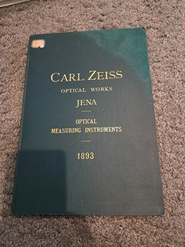 1893 carl zeiss optical works - 1893,
