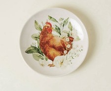 Posh Arachidi-Country-Set Regalo: Set di 4 Piatti da Dessert-Gallo/Vintage Floreale Chic