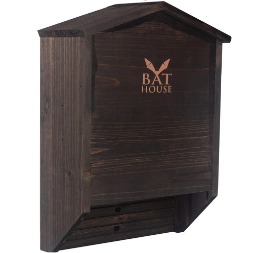 Wooden bat house - wooden, double