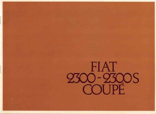 Catalogue brochure fiat 2300 - 2300, /