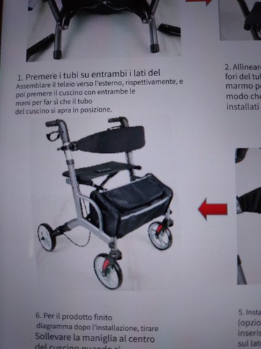 Rollator deambulatore - , in