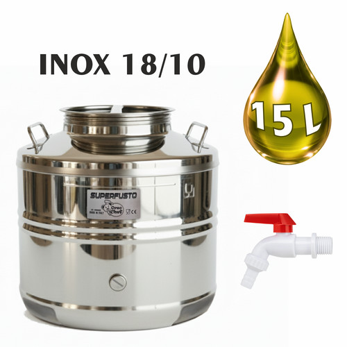 Fusto contenitore inox - contenitore, 15