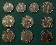 10 MONETE 100 LIRE 1990,1991,1992,1993,1994,1995,1996,1997,1998,1999 - FDC