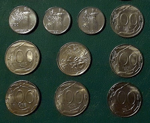 Monete 100 lire - monete,