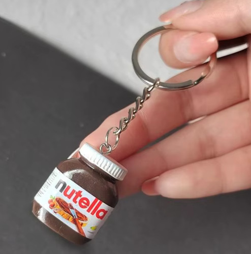 Portachiavi nutella vetro - portachiavi,