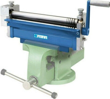 Mini calandra rotolatrice curvatrice manuale per lamiera metallo tondi 300 mm