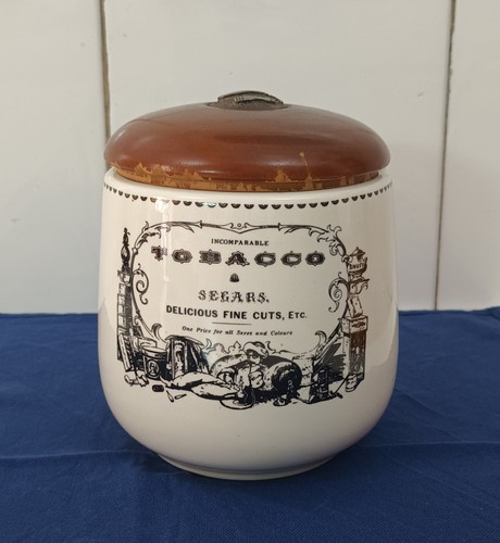 Vaso barattolo porta tabacco - vaso,