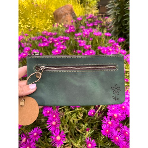 Borsa trucco vera pelle