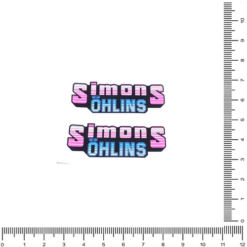 Simons ohlins sticker vintage - simons,