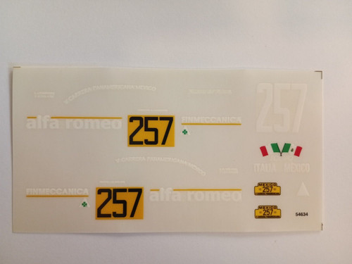 Decals decalcomanie alfa - 1/43,