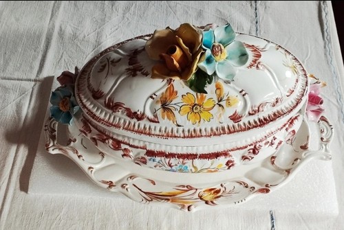 Zuppiera ceramica bassano con - ceramica,
