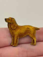 Spilla cane vintage argento