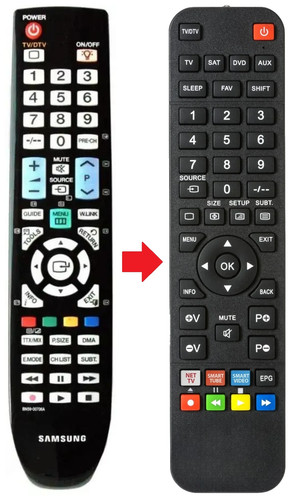 Telecomando adatto per - , samsung