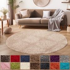 Tappeto tondo tinta unita pelo