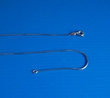 NUOVO 1 Collana Catenina 60 cm Moda Donna Dorato Bianco Oro Filo lucido 1mm