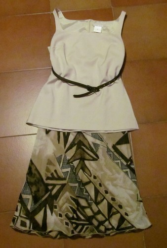 Completo gonna fantasia etnica