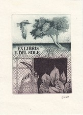 Exlibris Bookplate Radierung