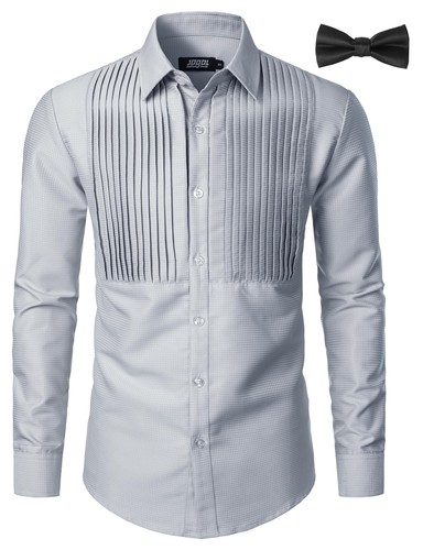 Camicia smoking uomo grigia - camicia,