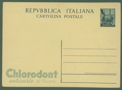 Intero postale pubblicitario - intero,