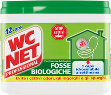 Professional - Fosse Biologiche, Capsule Idrosolubili per WC, Scioglie Gli Ingor