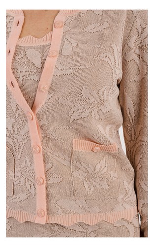 Cardigan donna salmone - cardigan,