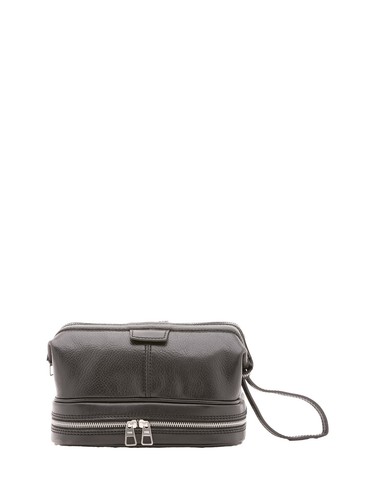 Pochette unisex vera pelle con - pelle,