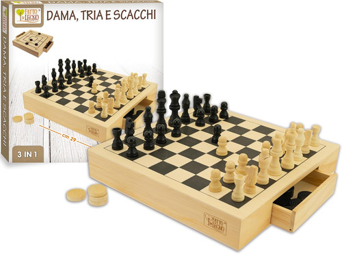 Scacchiera in legno - ,,