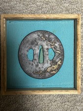 Tsuba giapponese ferro tondo